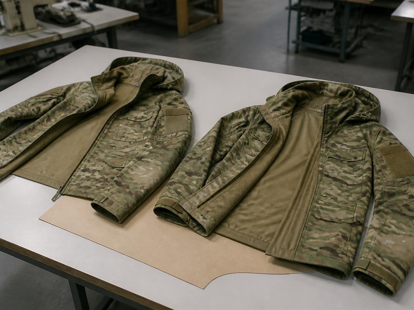 Tactical apparel product development from reference sample to approved pre-production sample