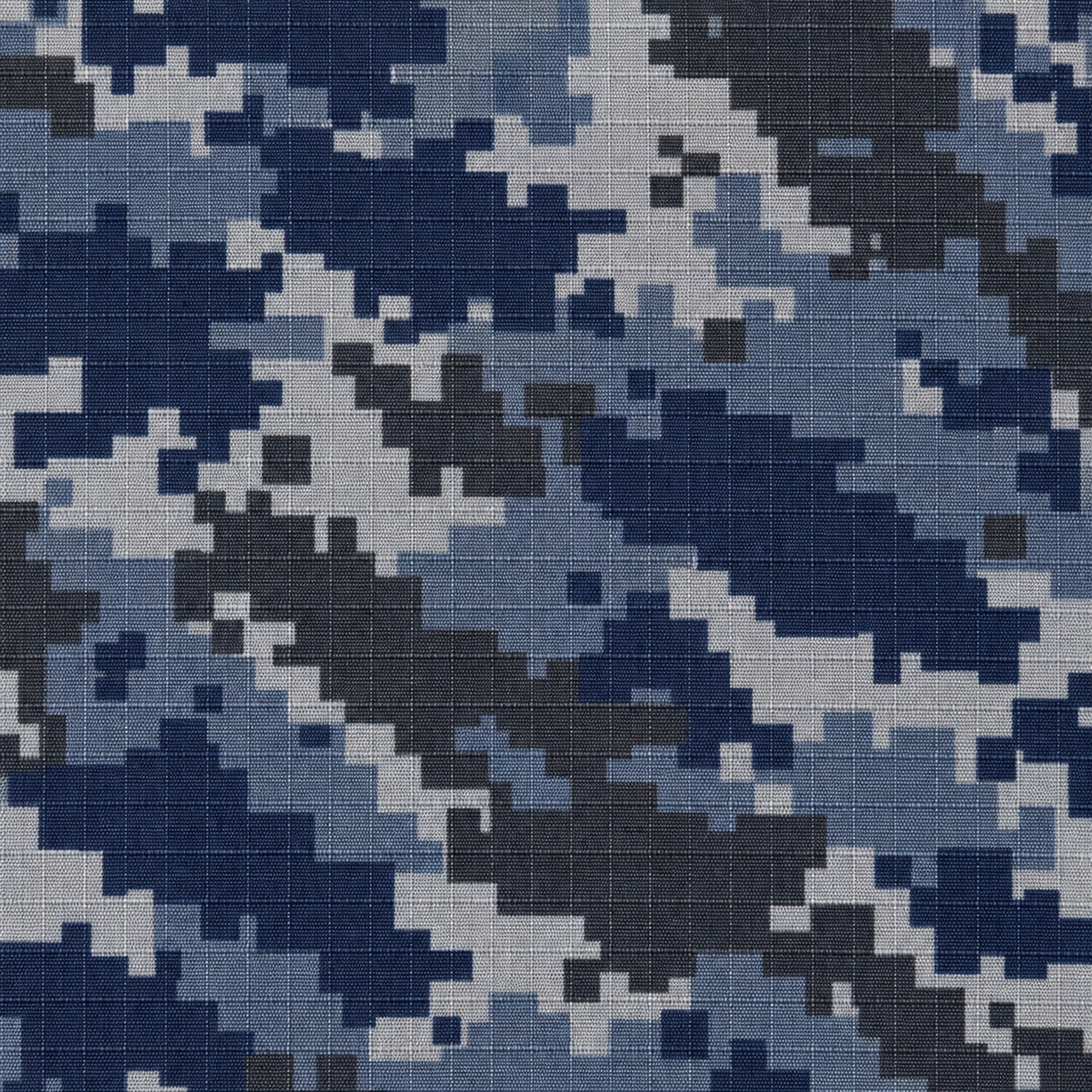 Blue pattern photographed on real fabric